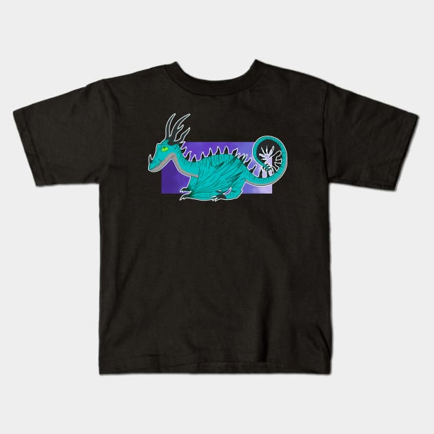 Blue Alternate Monsterous Nightmare Kids T-Shirt by SageysArtsandDreams